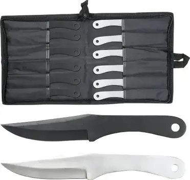 Outdoor Wildlife 6pc Throwing Knife Set Leg Sheath Beginner Practice for  sale online - eBay